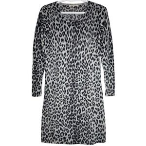 Gerard Darel Leopard Print Knitted 100% Wool Dress size 1